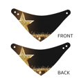 thumbnail image 3 of Rateoe Gold Glittering Stars Print Pet Scarf for Dogs and Cats – Stylish Reflective Design, Breathable & Durable Pet Bandana with Quick-Release Buckle-Medium, 3 of 5