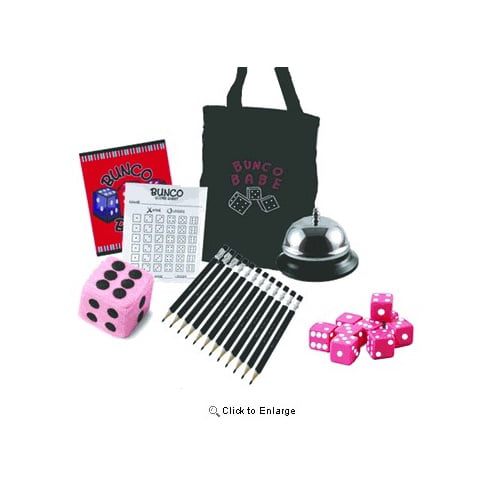 Cardinal Bunco Pink Dice Bell Family 2-12 Players Party Game 7 Summer Fun for sale online 