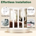 thumbnail image 6 of 60" X 80" 1-Lite Double Bifold Doors Mirror Solid Manufactured Wood Prefinished Bi-fold Door with hardware kit, 6 of 8
