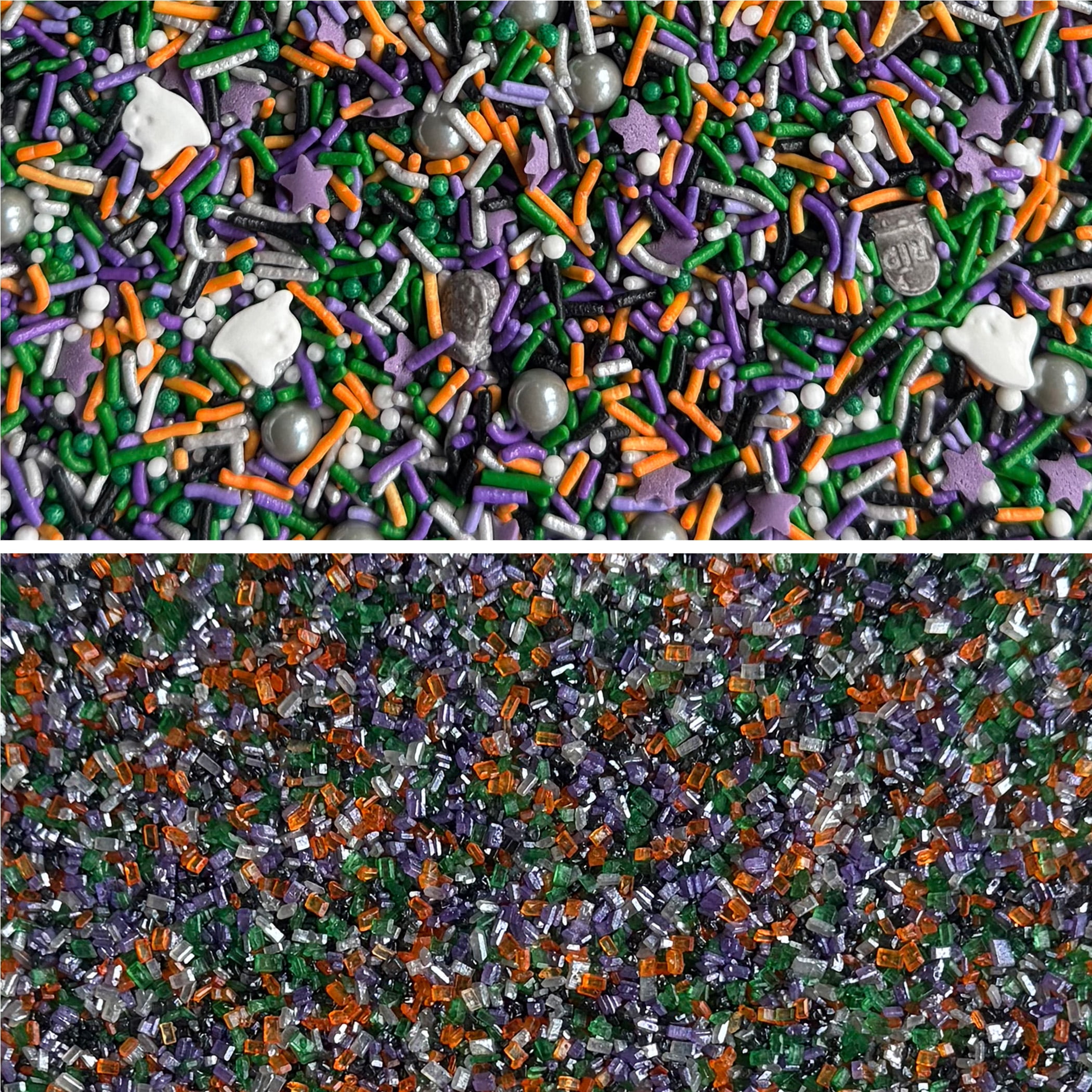 Fancy Sprinkles Haunted Mansion Sprinkle and Sugar Set, Halloween Dessert Sprinkles, 3.4 oz, 2-Pack