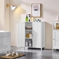 thumbnail image 2 of Alden Design Contemporary Storage Cabinet with 2 Doors and 2 Adjustable Shelves, White, 2 of 7