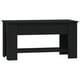 thumbnail image 3 of Mesa de café VidaXL de madera de ingeniería negra 101 x 49 x 52 cm, 3 of 5