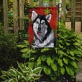 thumbnail image 2 of Alaskan Malamute Red Snowflakes Holiday Christmas Garden Flag, 2 of 5