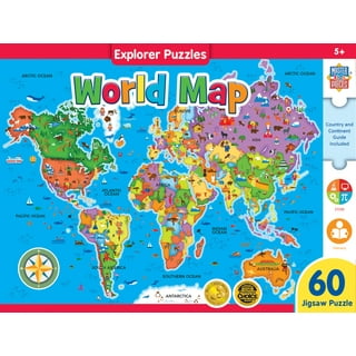 Puzzle Map of World Parts