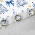 thumbnail image 4 of Homewish Lovely Bow Knot Blackout Curtains Set of 2 (52x84 Each),Chic Christmas Tree Window Curtains,White Blue Curtains and Drapes For Girl Kids,Microfiber Bedroom Decor, 4 of 6