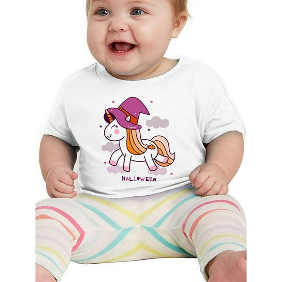 Cute Witch Hat Unicorn T-Shirt Infant -Image by Shutterstock, 12 Months