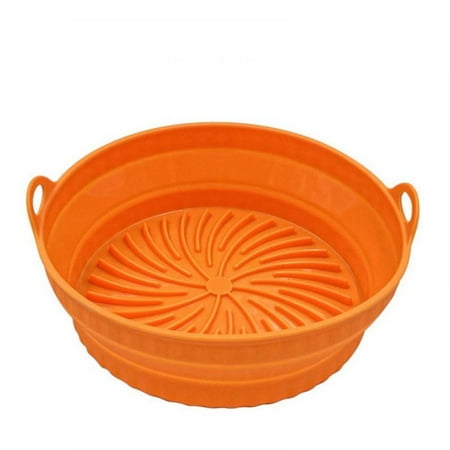 

Air Fryer Mat Silicone Bakeware Food Grade Silicone Heat Safety Easy to Clean Silicone Reusable Round
