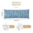 thumbnail image 3 of Balery Ocean on Striped Funda Protectora para Almohada Corporal de Algodón Hipoalergénico con Cierre(55 x 21 pulgadas), Almohadas No Incluidas, 3 of 7