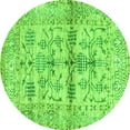thumbnail image 1 of Ahgly Company Indoor Round Oriental Green Traditional Area Rugs, 6' Round, 1 of 4