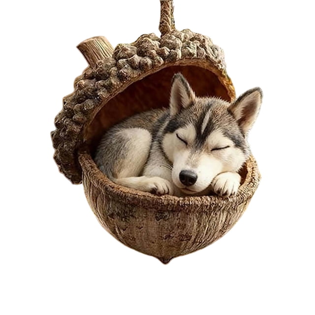 Adorno navideño de animales del bosque de 8 cm para árbol de Navidad | Colgante navideño de acrílico | Diseño natural y caprichoso | Decoración de temporada duradera | Regalo ideal para coronas,