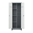 thumbnail image 6 of Yesfashion Metal Storage Cabinet With Lock, 73" Garage Storage Cabinet With 4 Adjustable Shelves, Locking Doors, Modern Tall Tool Organizer And Storage For Kitchen, 6 of 9