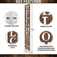 thumbnail image 6 of TX USA 72in 'This Home is Protected by God and Guns'   Foldable Wooden Front Door & Porch Sign  Bold Home Security Statement  Brown, 6 of 7