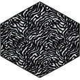 thumbnail image 2 of Furnish My Place Zebra Migrant Beauty Area Rug, Animal Print Area Rug, Indoor Rug, Pet-Friendly Rug, Home Decor Rug, Perfect for Living Room, 2' Hexagon - Set of 5, 2 of 5
