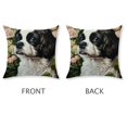 thumbnail image 5 of Set of 2 dogs flowers plants Pillowcases, Double-Sided Print Home Furnishing Mother's Day, 5 of 8