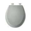Bemis 500EC062 Round Closed Front Toilet Seat with Cover, Ice Grey