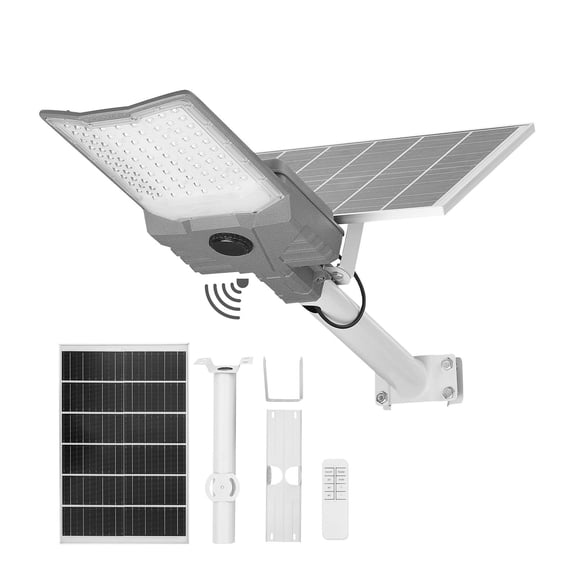 VEVOR 12000W Solar Street Light Outdoor, 900000LM, High Powered Commercial Parking Lot Light Dusk to Dawn, Split Type LED Flood Security Lamp with RF Remote Control, IP65 Waterproof,for Driveway Yard