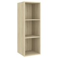 thumbnail image 3 of vidaXL 3 Piece TV Cabinet Set Sonoma Oak Engineered Wood, 3 of 5