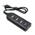 thumbnail image 1 of Shisuyan Portable High USB 2.0 Data Expansion Hub USB Splitter for Windows XP/ Vista 7 8 10 Laptop PC Computer (Black), 1 of 8