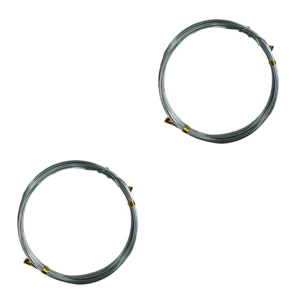 Vogacara Alambres artesanales Material de aluminio No es fácil de romper Hilo trenzado brillante Buena flexibilidad Líneas de joyería para Type3 NO3