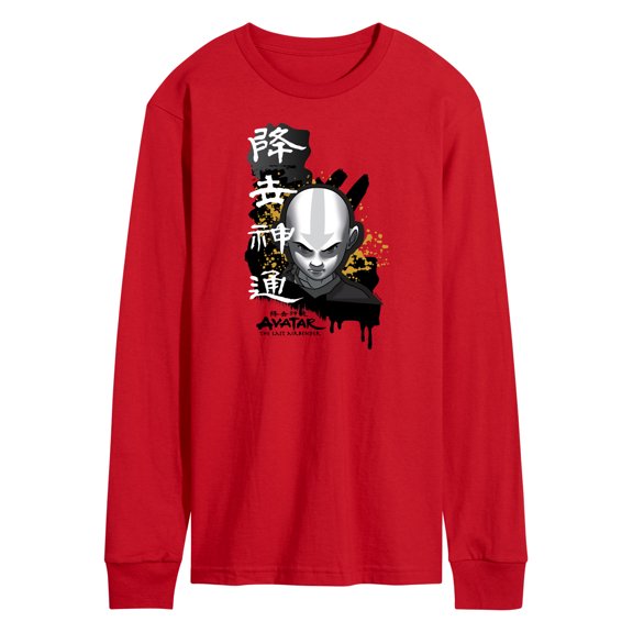 Avatar - The Last Airbender - Aang Ink Splatter - Men's Long Sleeve T-Shirt