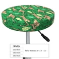 thumbnail image 4 of Lsque Leopard Print Round Bar chair cushion covers Velvet Fabric Premium Comfort Protects from Scratches and Stains for 14-17 Inch Chair- 12 inch, 4 of 7