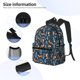 thumbnail image 3 of Fotbe Playful Foxes Forest Blues Mochila Ligera Casual para Laptop para Hombres y Mujeres, Mochila Impermeable de Uso Diario, Mochila para Universidad, 3 of 6