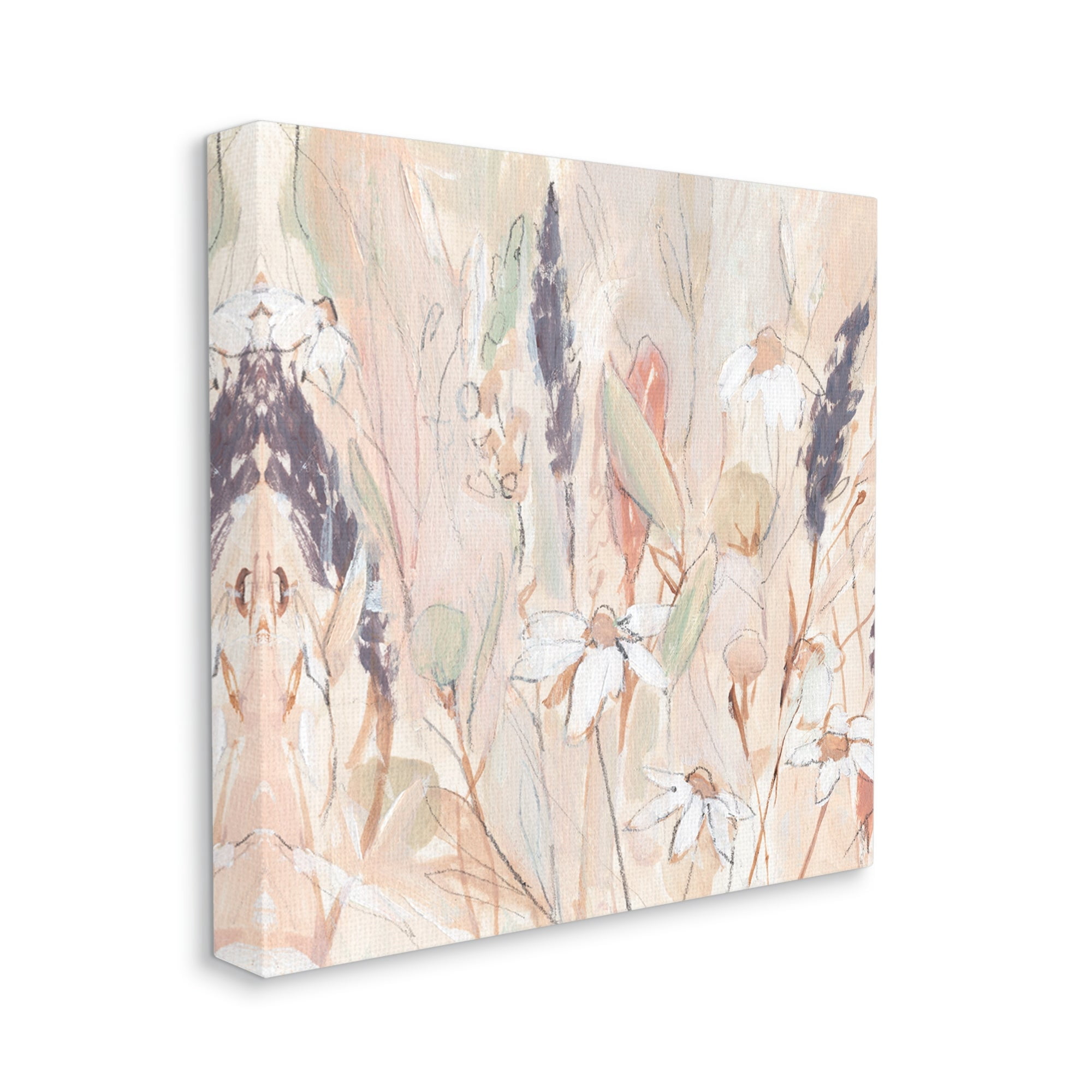 Stupell Industries Blooming Wildflowers Pampas Grass Abstract Meadow Foliage Painting Gallery Wrapped Canvas Print Wall Art, Design by Annie Warren