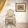 thumbnail image 3 of Vess, June Erica 14x12 Gold Ornate Wood Framed with Double Matting Museum Art Print Titled - Lodge Coffee II, 3 of 4
