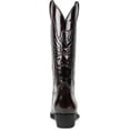thumbnail image 4 of Men's Western Cowboy Boots Embroidered Pointed Toe Synthetic Leather Retro Anti Slip Thick Heel, 4 of 10