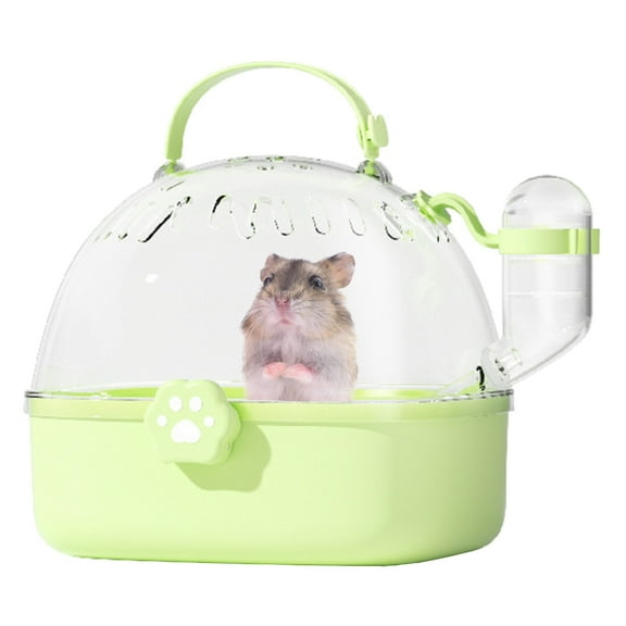 Yammee Pet Carriers Portable Bird Cage Camping Cage with Clear Flip Cover&Water Bottle