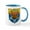 White/Blue Inside, variant on CafePress - Official Hank Logo Mugs - 11 oz Ceramic Mug - Novelty Coffee Tea Cup