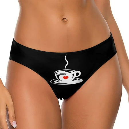 

Coffee Heart Women s Thongs Sexy T Back G-Strings Panties Underwear Panty