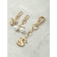 thumbnail image 3 of Time and Tru Goldtone Initial Letter Bag Charm Set, 3 Pieces, Letter S, 3 of 3