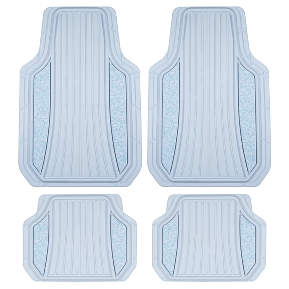 Cinnamoroll Car Mats 4pc Floor Mats for Cars Trucks SUVs Blue Car Floor Mats for Women Men Rubber Heavy Duty Cute Non-Slip