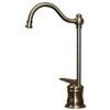 Whitehaus Collection Hot Water Point of Use Faucet Brushed Nickel Brushed