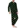 thumbnail image 2 of KLL Poker Shapes Sleepwear Mens Flannel Pajamas,Long Cotton Pj Set, 2 of 7