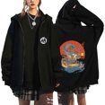 thumbnail image 1 of Anime japonés otoño e invierno nuevo Dragon Ball Muscle Goku estampado cremallera más sudadera de terciopelo chaqueta con capucha top, 1 of 5