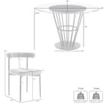 thumbnail image 6 of Veronica Shannon 5 Piece Round Dining Set with  Cream Fabric, 6 of 13