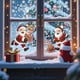 thumbnail image 5 of Christmas White Snowflakes Christmas Decoration Bathroom Living Room Self-adhesive Wall Decoration Wallpaper, 5 of 6