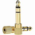thumbnail image 1 of Chenchen 6.35mm (1/4 inch) Male to 3.5mm (1/8 inch) Female Stereo Audio Headphone TRS Jack Cable Converter,Gold Plated Copper 2 Pack, 1 of 1