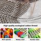 thumbnail image 2 of Ounissouiy Juego de hilos de bordado de algodón Multicolor, artesanía DIY, ovillos de costura suaves que no destiñen, muñequera para manualidades, 7,5 Artesanía No.03, 2 of 6