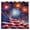 Inkrain-72x72curtain-182, variant on Independence Day Shower Curtain 72 x 72 Inch, Red White Blue Patriotic Fireworks Design, 4th of July Bathroom Decor, Waterproof Fabric Curtain with 12 Hooks