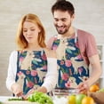 thumbnail image 3 of Golden Retriever and Pioneer Flower Apron-Garden Aprons for Women with Pockets-Cotton Linen Waterproof Kitchen Cooking Gardening Aprons Adjustable for Kitchen,Cooking,BBQ and Salon 33x27 Inch, 3 of 7