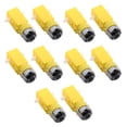 thumbnail image 3 of MasteelfCA 10 Pcs 3V-12V DC Geared Motor Magnetic Interference Motor for Smart Car Chassis, 3 of 7