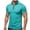 Green, variant on Workout Shirts for Men Short Sleeve Quarter Zip Neck Lightweight Breathable Solid Gym Athletic Pullover