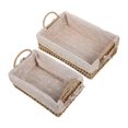 thumbnail image 3 of Desktop Woven Storage Basket For Home Supplies Charming Khaki Color Perfect For Bedroom And Shop 2Set, 3 of 4