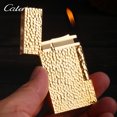 thumbnail image 3 of Kerosene lighter, Top Metal Pocket Lighter Daily Use, Sold Without Fuel.,SKU00819-陨石坑银色, 3 of 9