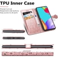 thumbnail image 6 of case for Samsung Galaxy A72 5G Cartoon Girl Wallet Case,Cat Dog Style Flip Phone Cover with Card Holder Wrist Strap & Screen Protector Kickstand PU Leather Cases for Samsung Galaxy A72 4G MG Rose Gold, 6 of 16