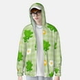 thumbnail image 4 of Goofa St Patrick's Day11 Printed Women's UPF 50+ Sun Protection Hoodie Jacket Lightweight Long Sleeve Sun Shirt for Women with Pocket Hiking Outdoor-3X-Large, 4 of 9