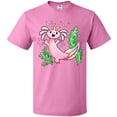 thumbnail image 3 of Inktastic Axolotl Unicorn with Rainbow Tail, Bubbles and Seaweed. T-Shirt, 3 of 5